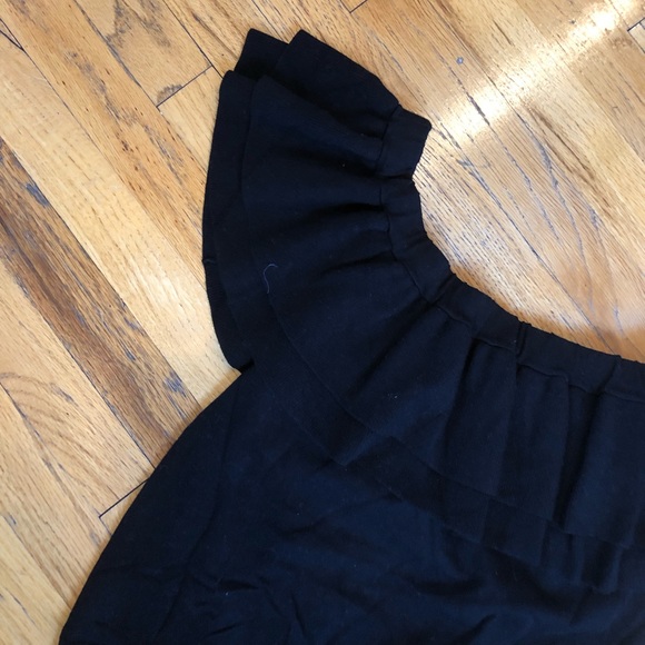 J.Crew Off The Shoulder Black Sweater Size L - Picture 2 of 5